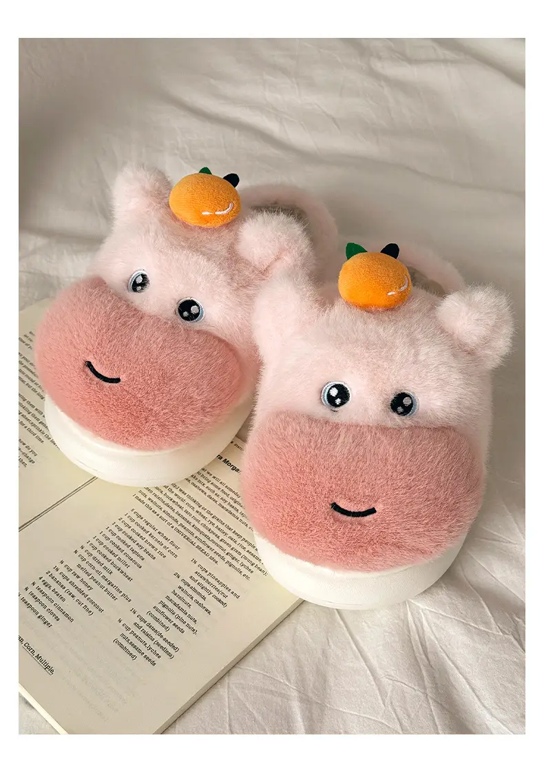 Cute Furry Women's Winter Slippers Thick Soft — feature 3
