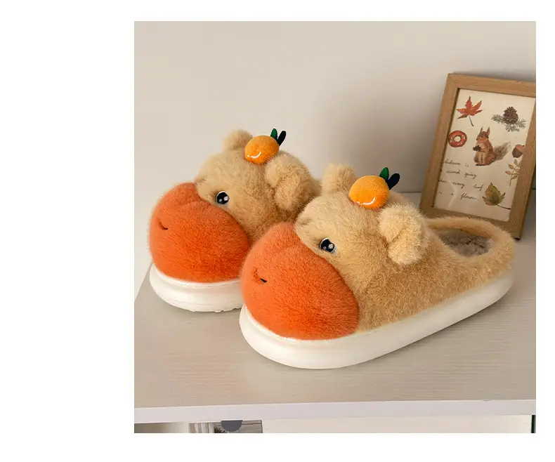 Cute Furry Women's Winter Slippers Thick Soft — feature 4