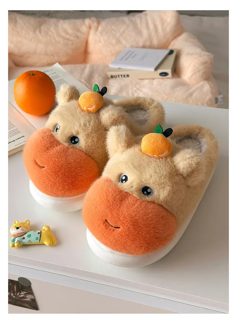 Cute Furry Women's Winter Slippers Thick Soft — feature 8