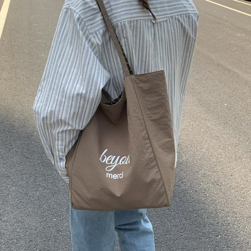 Leopard Print Large Cap Bag Women Korean Style - Image 7