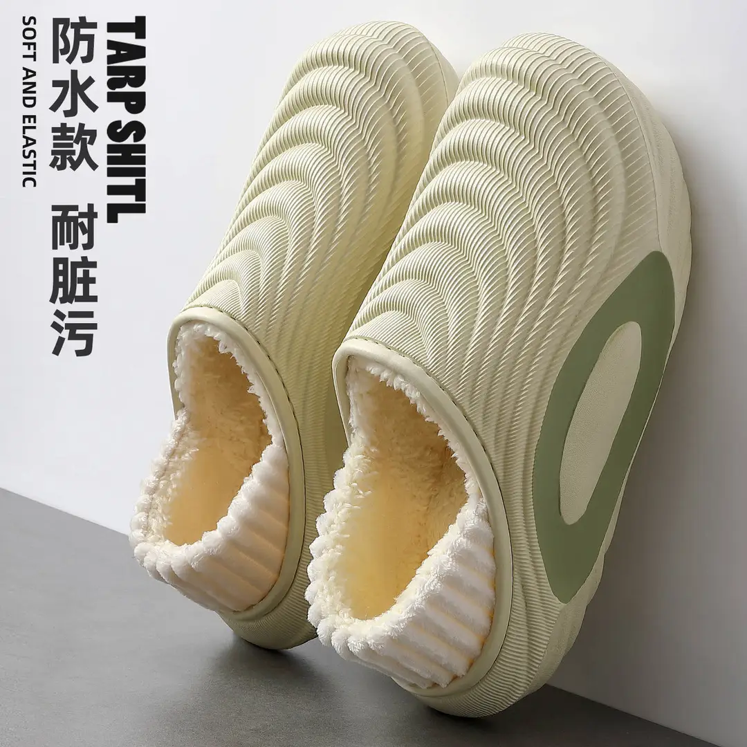 Cotton Slippers for Men and Women, Autumn and Winter Sports Style with Eva Thick Soles, Warm and Fleece-Lined, Men's Outdoor Cotton Shoes Wholesale - Image 7