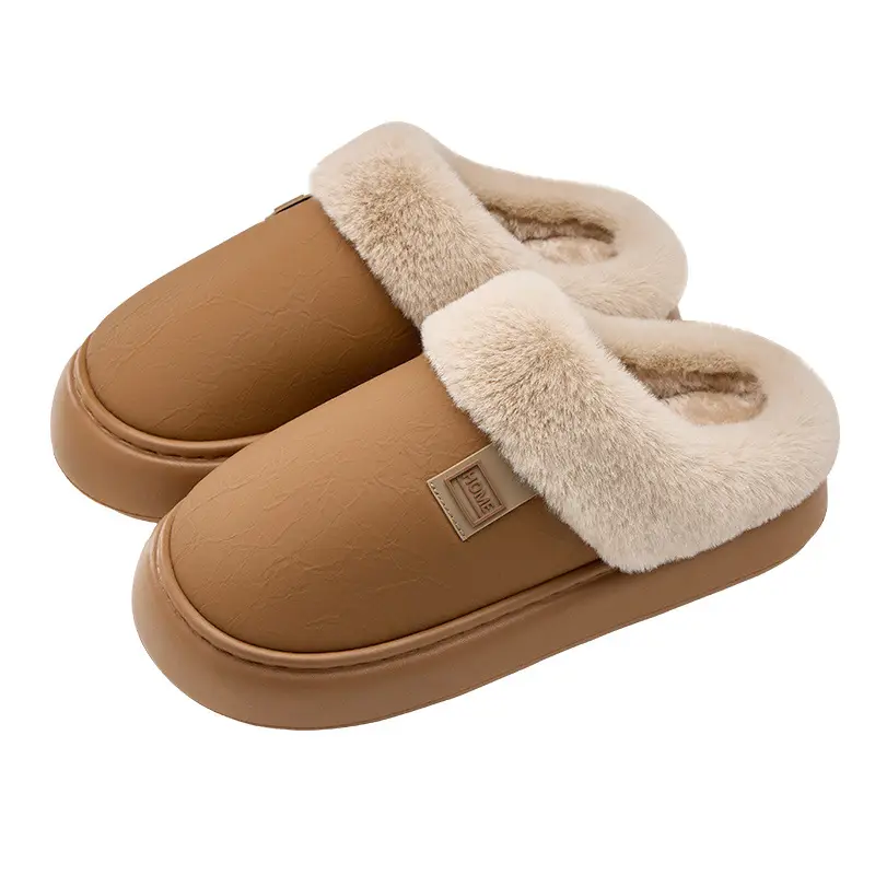 Winter Warm Wool Slippers for Men Women Anti-Slip Thick Soled - Image 8