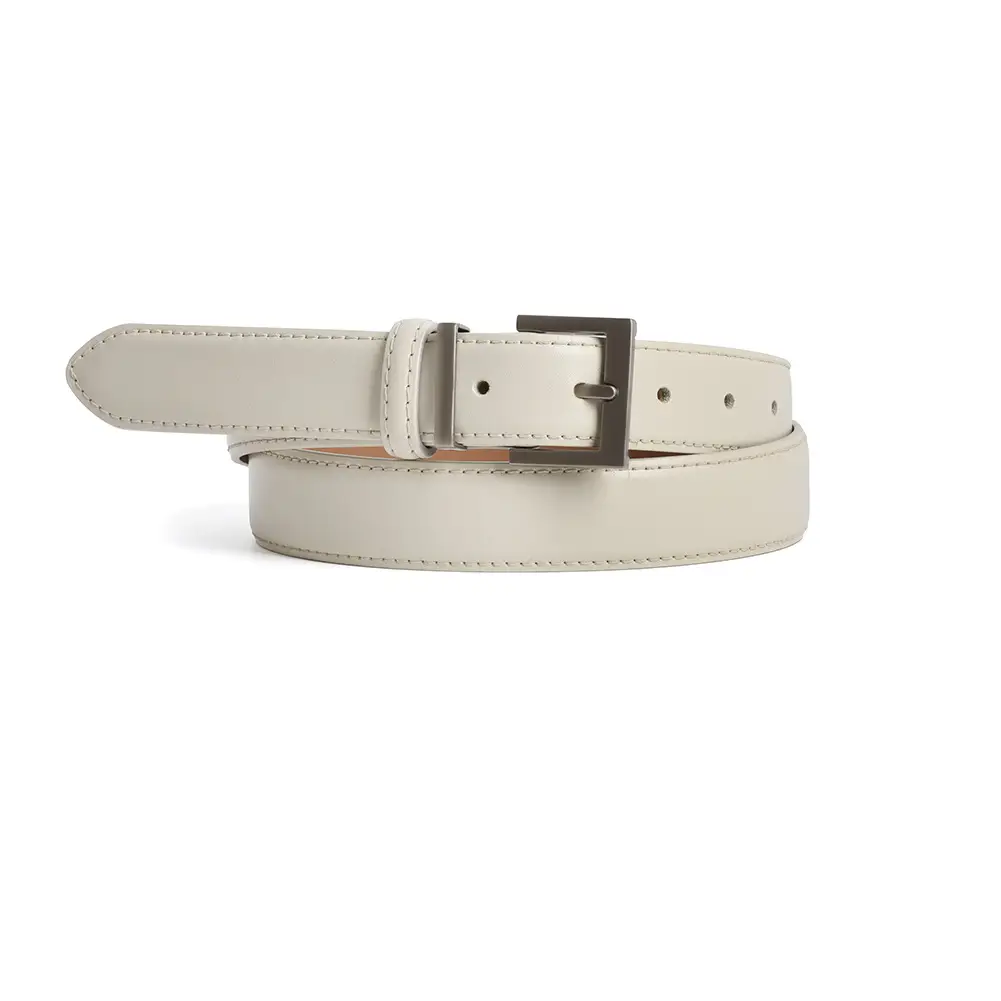 Women's Genuine Leather Waist Belt Brown Buckle - Image 9