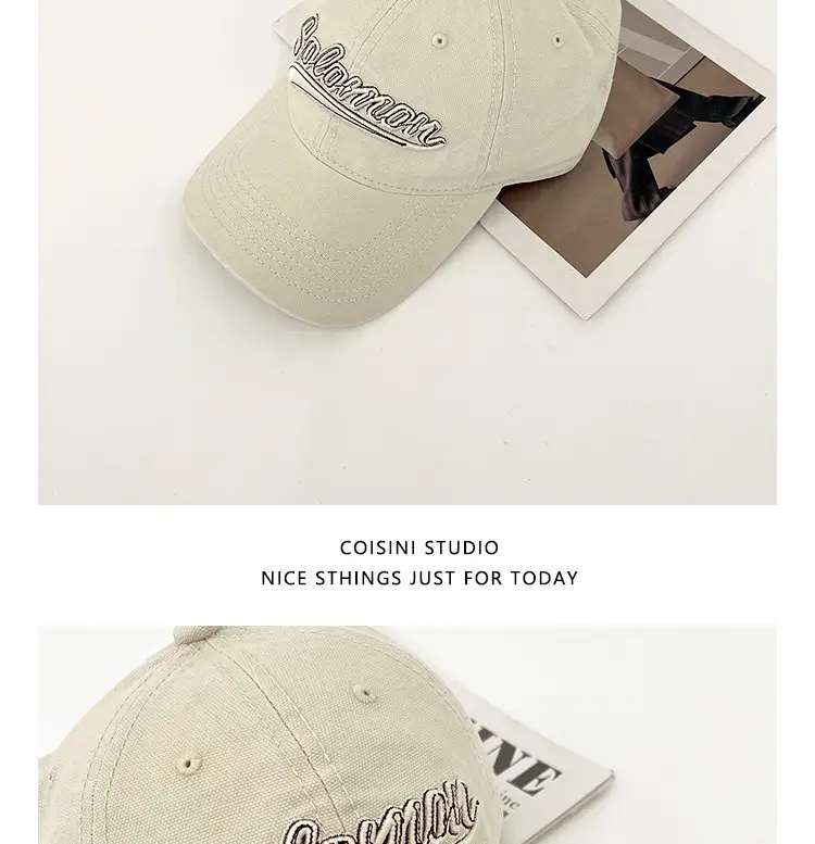 Women 2025 Letter Embroidered Baseball Cap Maroon — feature 11