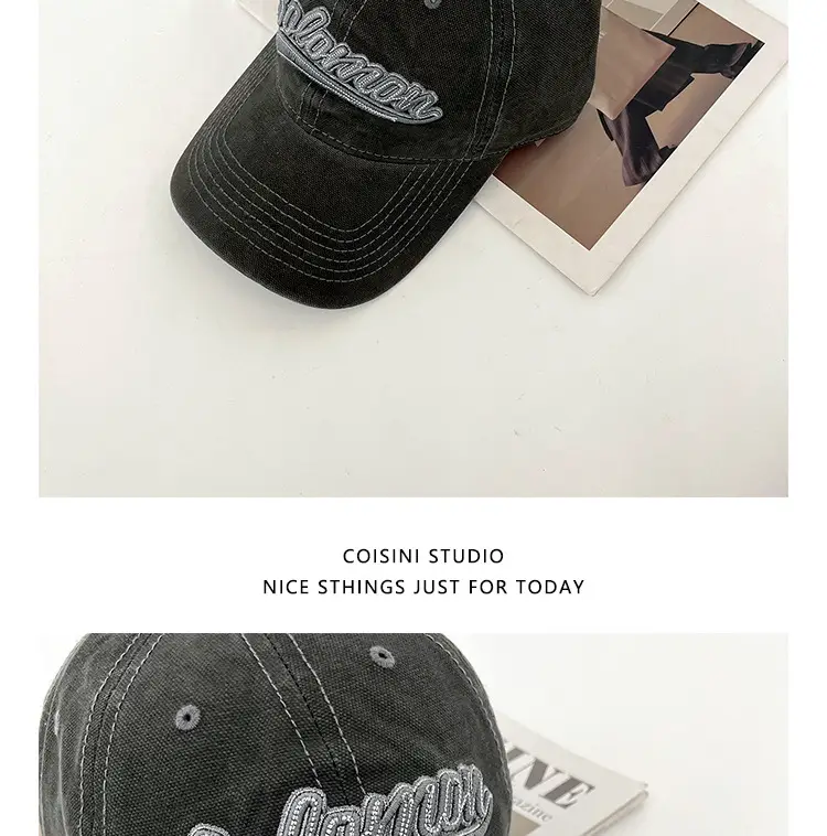 Women 2025 Letter Embroidered Baseball Cap Maroon — feature 13