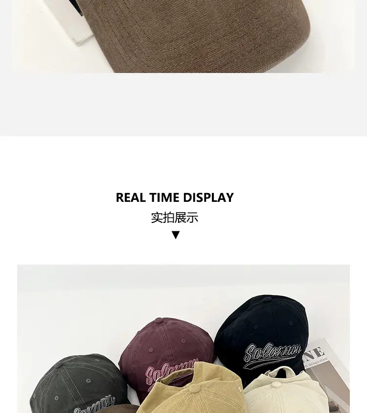 Women 2025 Letter Embroidered Baseball Cap Maroon — feature 5