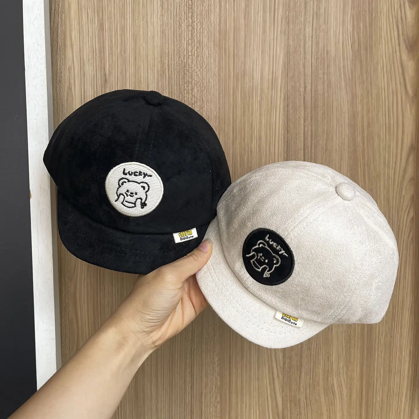 Black Bear Print Baseball Cap for Kids Girls Spring Fall Sun Protection - Image 7
