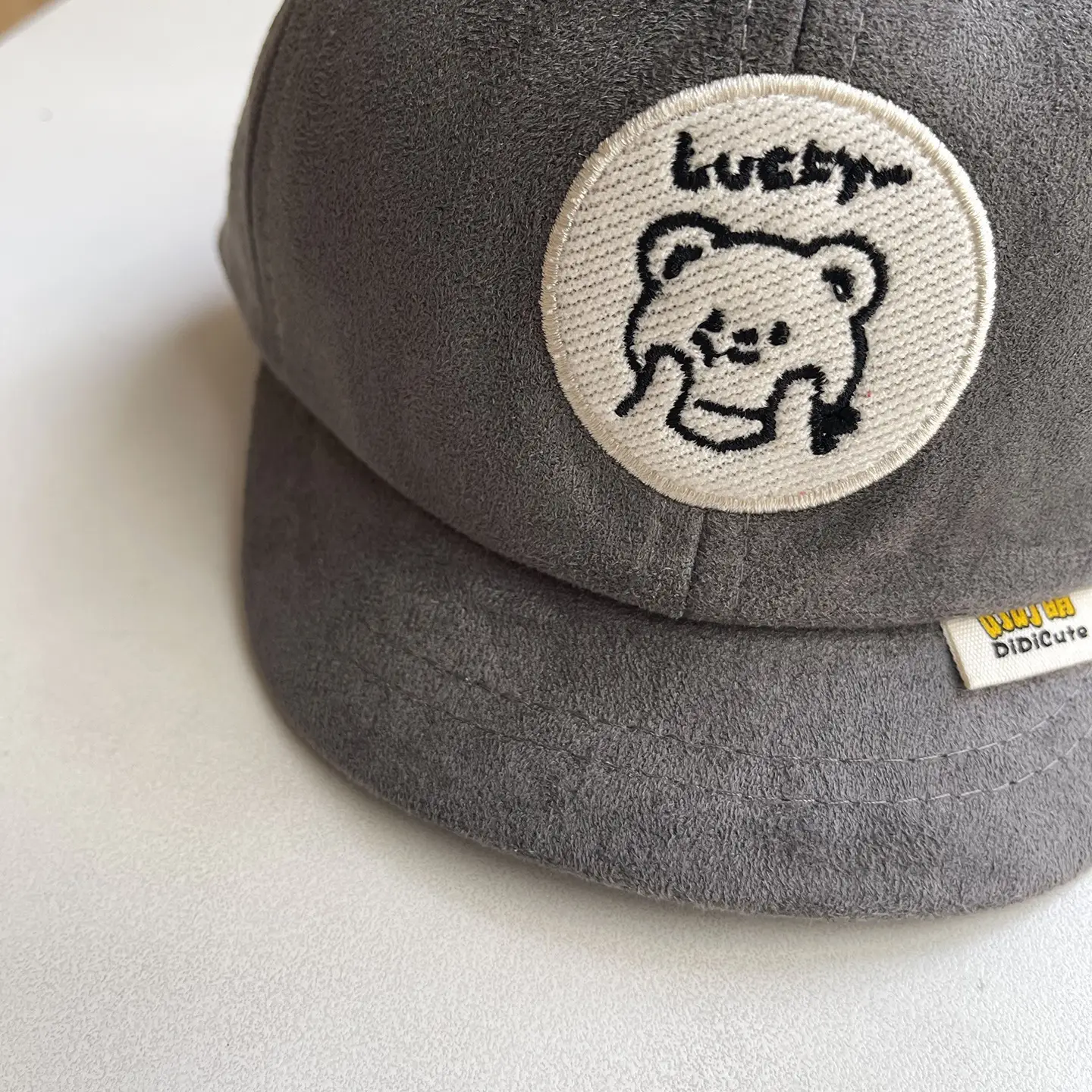 Black Bear Print Baseball Cap for Kids Girls Spring Fall Sun Protection — feature 8