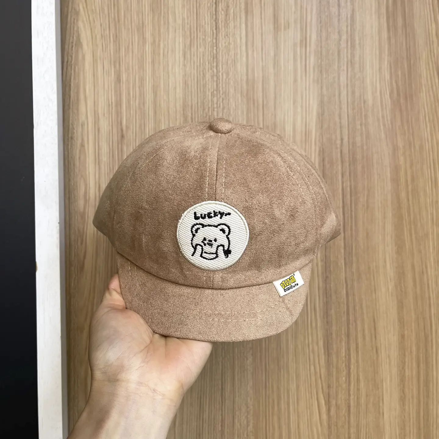 Black Bear Print Baseball Cap for Kids Girls Spring Fall Sun Protection - Image 5