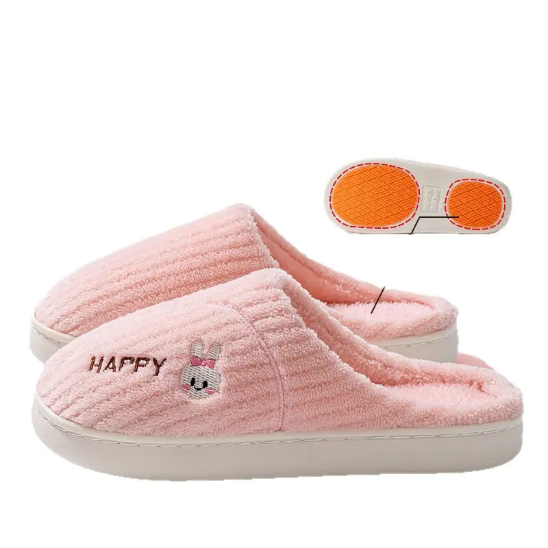 Cotton Warm Slippers for Women Winter Indoor