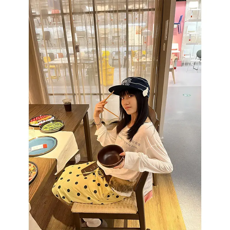 Vintage British Style Women Cap Navy Blue Striped Sailor Cap - Image 8
