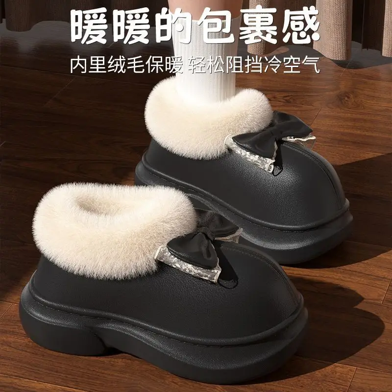 Cotton Slippers Women's Autumn and Winter Indoor Home 2025 New Thick-Soled Plush Slippers Winter Women's Cotton Shoes Wholesale - Image 7
