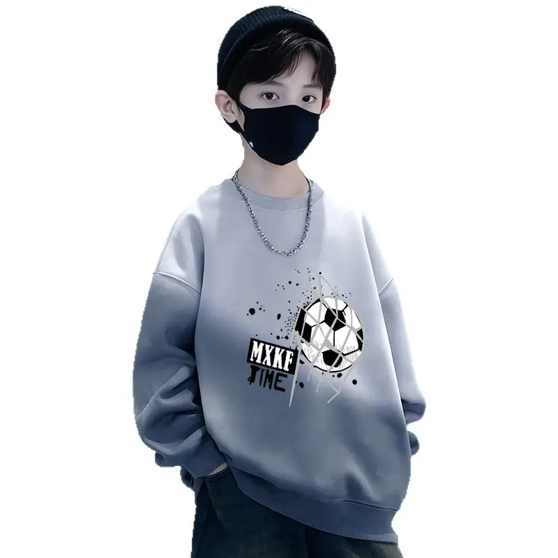 Boys Sweatshirt Gradient Crew Neck T-Shirt Spring Autumn 2025 - Image 11