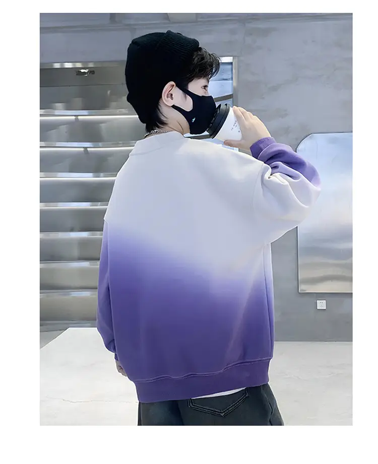 Boys Sweatshirt Gradient Crew Neck T-Shirt Spring Autumn 2025 — feature 21