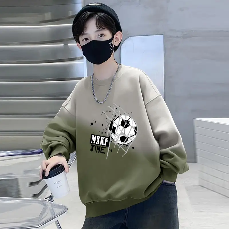 Boys Sweatshirt Gradient Crew Neck T-Shirt Spring Autumn 2025 - Image 2