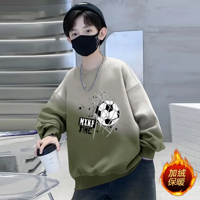 Boys Sweatshirt Gradient Crew Neck T-Shirt Spring Autumn 2025 - Image 5