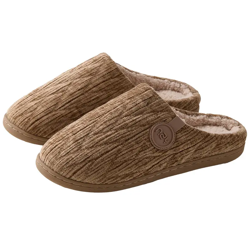 Nanbowan's New Couple's Universal Non-Slip Breathable Fleece-Lined Cotton Slippers Autumn and Winter Indoor Home Warm Slippers for Women - Image 8