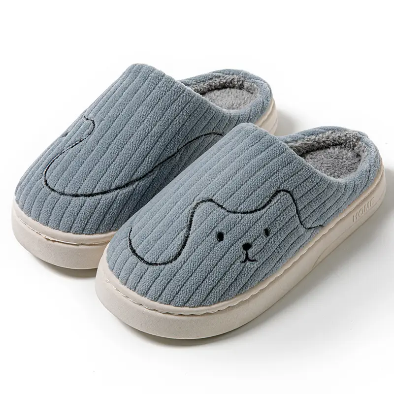 Cute Cartoon Cotton Slippers Women Winter Pink - Image 4
