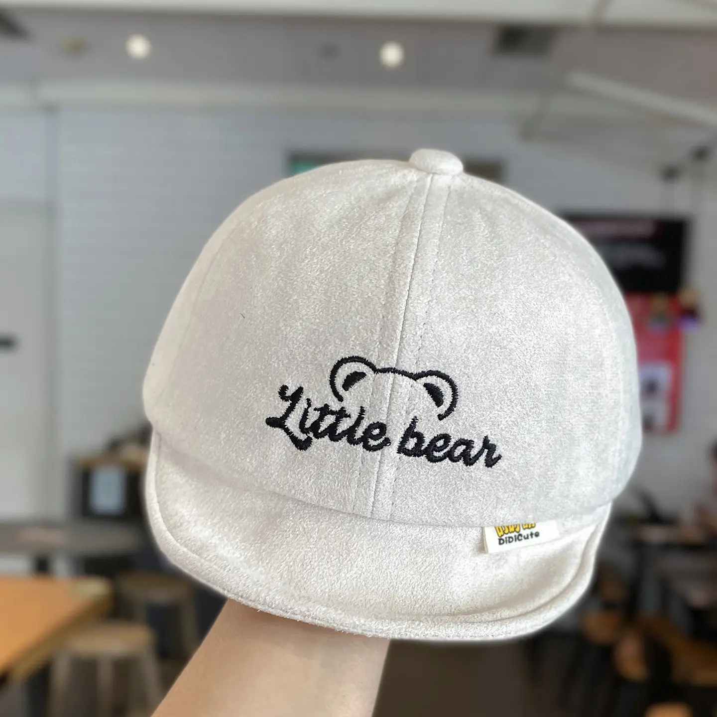 Baby "Live Bear" Beige Soft Baseball Cap — feature 11