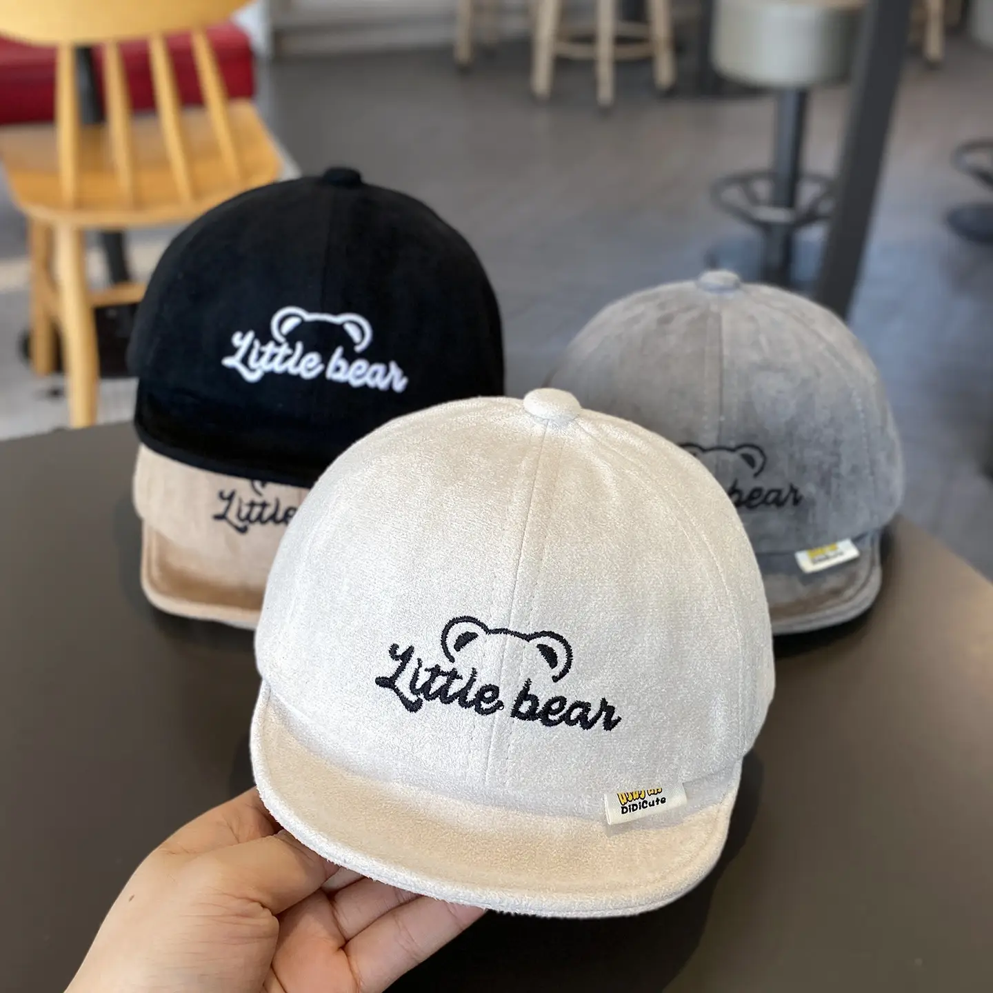 Baby "Live Bear" Beige Soft Baseball Cap — feature 2