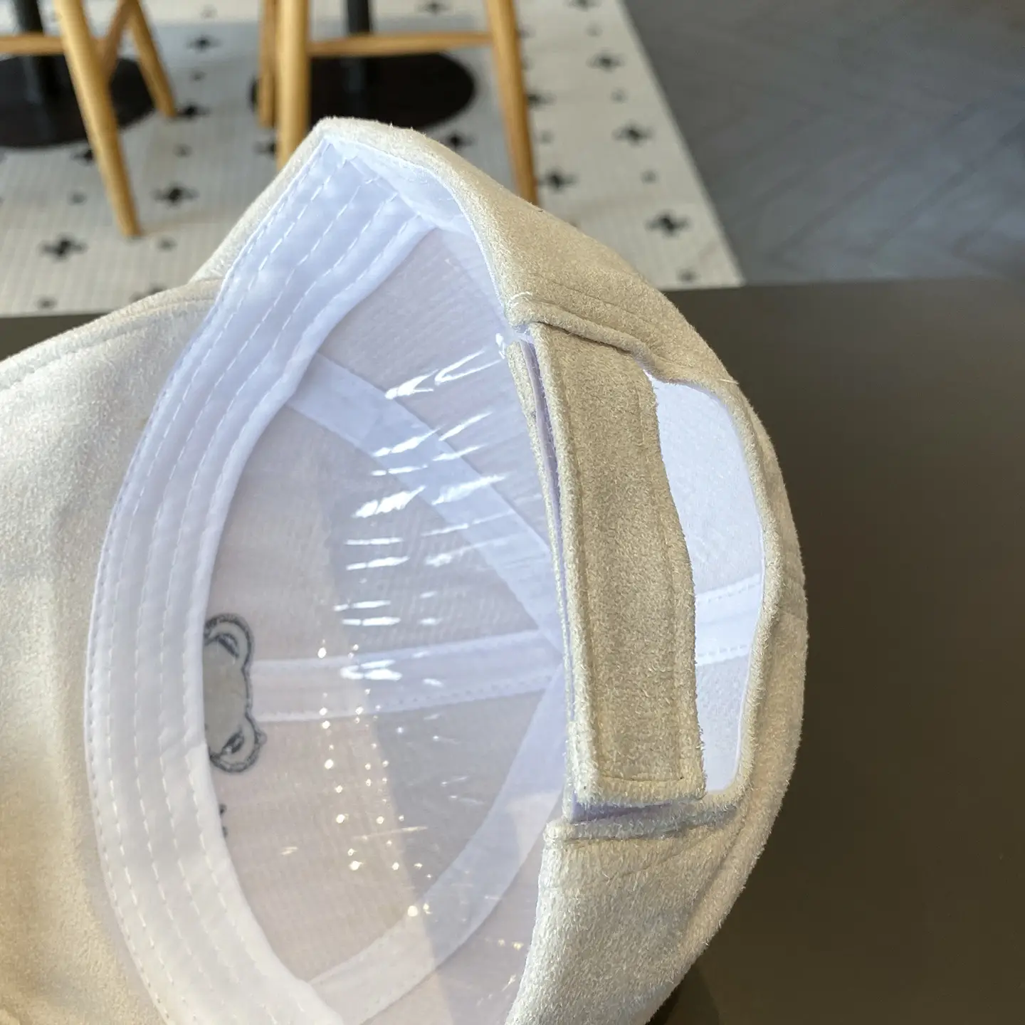 Baby "Live Bear" Beige Soft Baseball Cap — feature 3