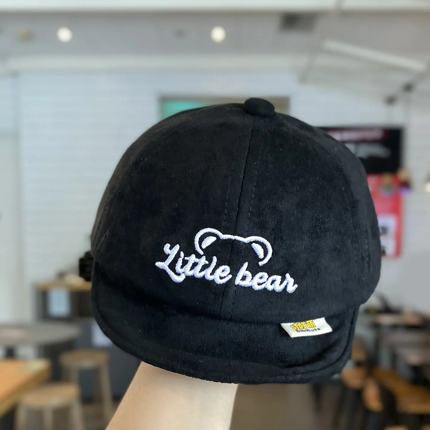 Baby "Live Bear" Beige Soft Baseball Cap - Image 2