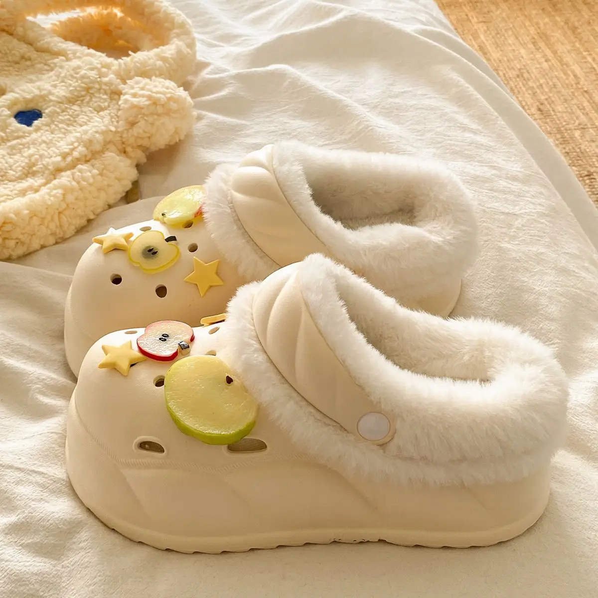2025 Winter Cotton Slippers with Warm Fleece — feature 32