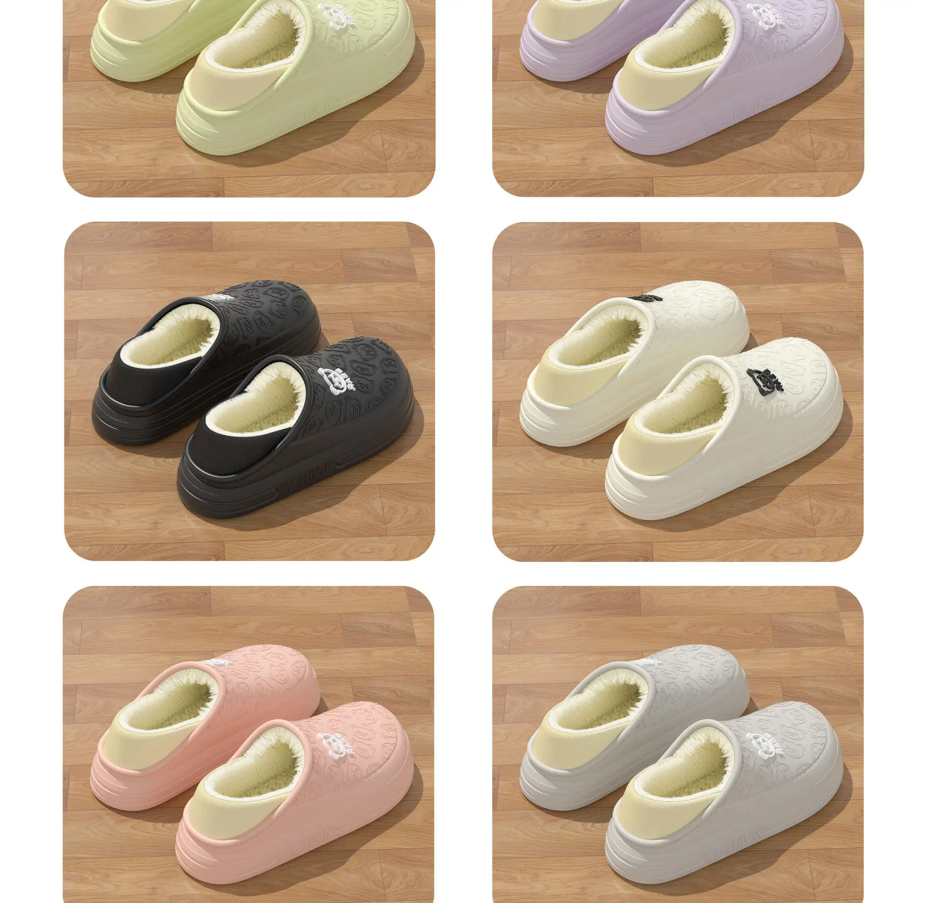Women Waterproof Cotton Slippers Autumn Winter Warm Maternity — feature 5