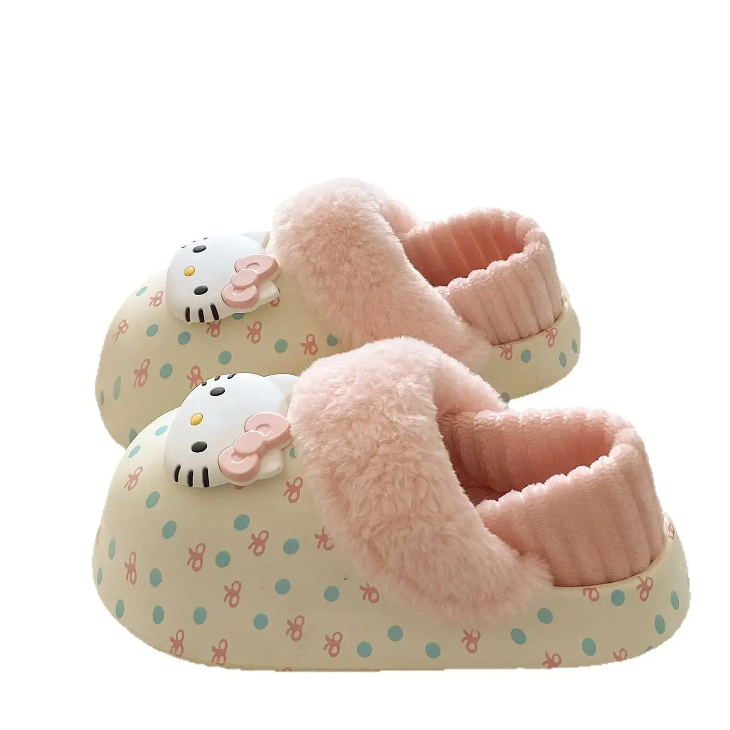 Winter Cute Cat Embroidered Soft Slippers for Girls - Image 7