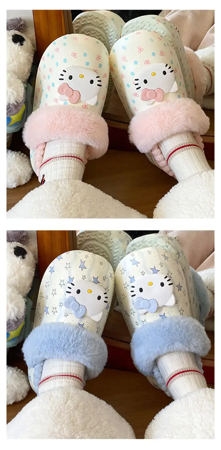 Winter Cute Cat Embroidered Soft Slippers for Girls — feature 14