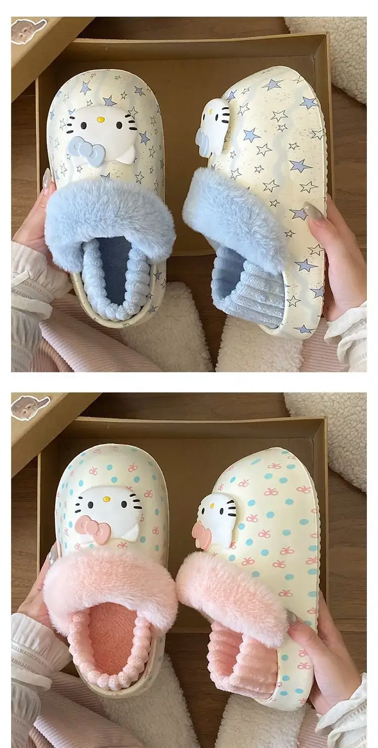 Winter Cute Cat Embroidered Soft Slippers for Girls — feature 20
