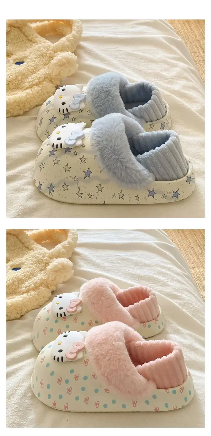 Winter Cute Cat Embroidered Soft Slippers for Girls — feature 21