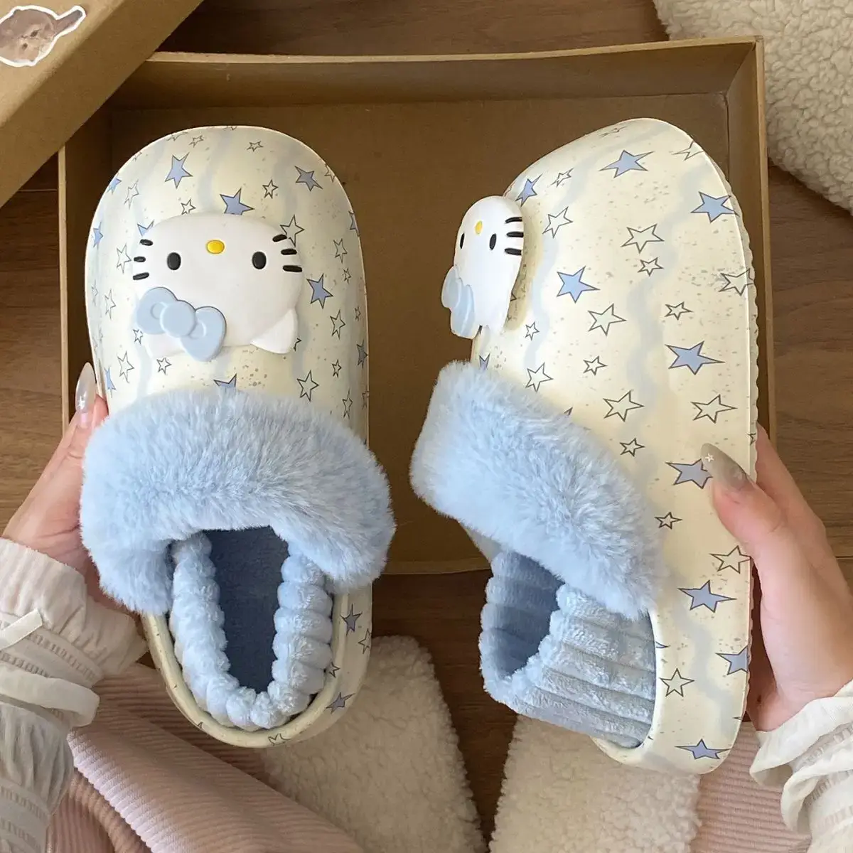 Winter Cute Cat Embroidered Soft Slippers for Girls — feature 22