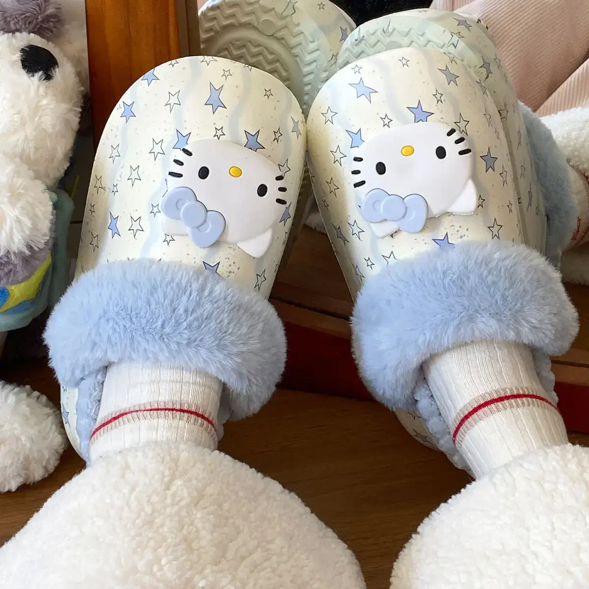Winter Cute Cat Embroidered Soft Slippers for Girls — feature 24