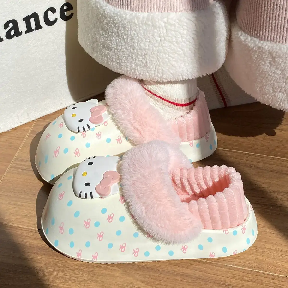 Winter Cute Cat Embroidered Soft Slippers for Girls — feature 29