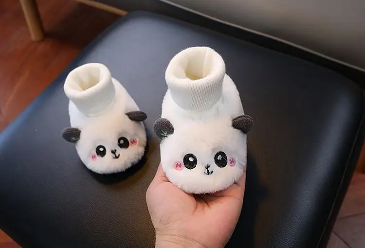 Baby Cartoon Panda Socks Shoes Velvet Warm Winter Socks — feature 14