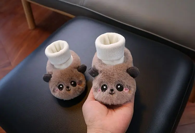 Baby Cartoon Panda Socks Shoes Velvet Warm Winter Socks — feature 16