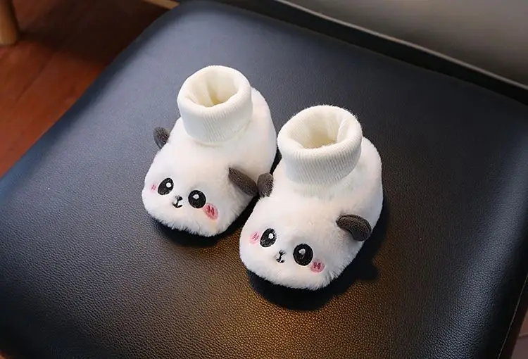Baby Cartoon Panda Socks Shoes Velvet Warm Winter Socks — feature 17