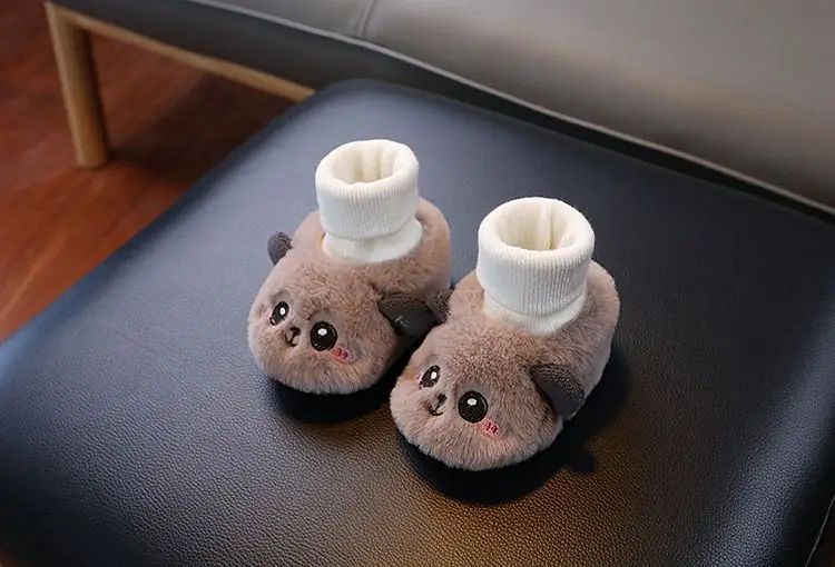 Baby Cartoon Panda Socks Shoes Velvet Warm Winter Socks — feature 19
