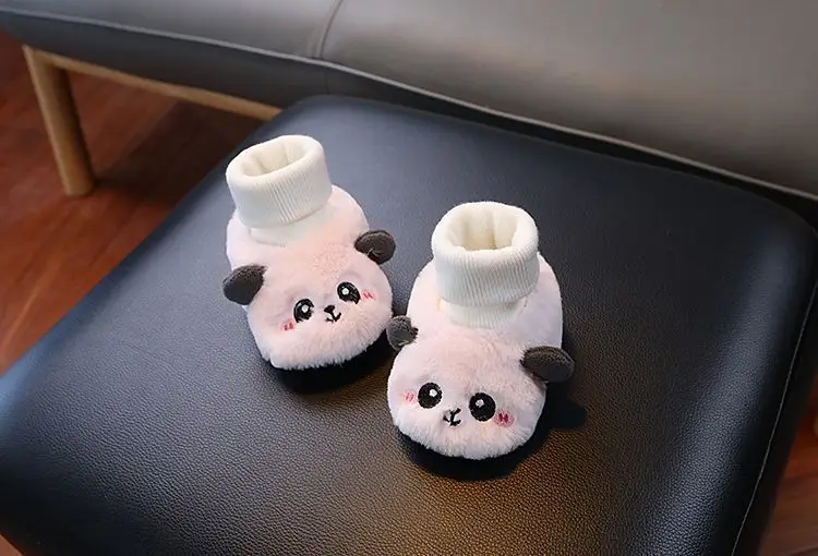 Baby Cartoon Panda Socks Shoes Velvet Warm Winter Socks — feature 4