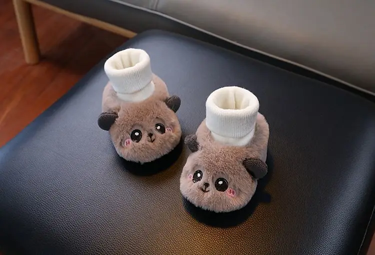 Baby Cartoon Panda Socks Shoes Velvet Warm Winter Socks — feature 6