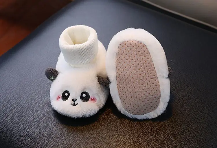 Baby Cartoon Panda Socks Shoes Velvet Warm Winter Socks — feature 8