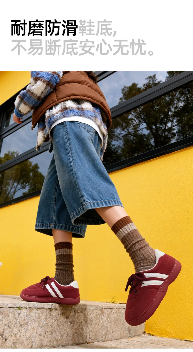 Women Velvet Cotton Training Shoes American Style Winter Autumn — feature 6