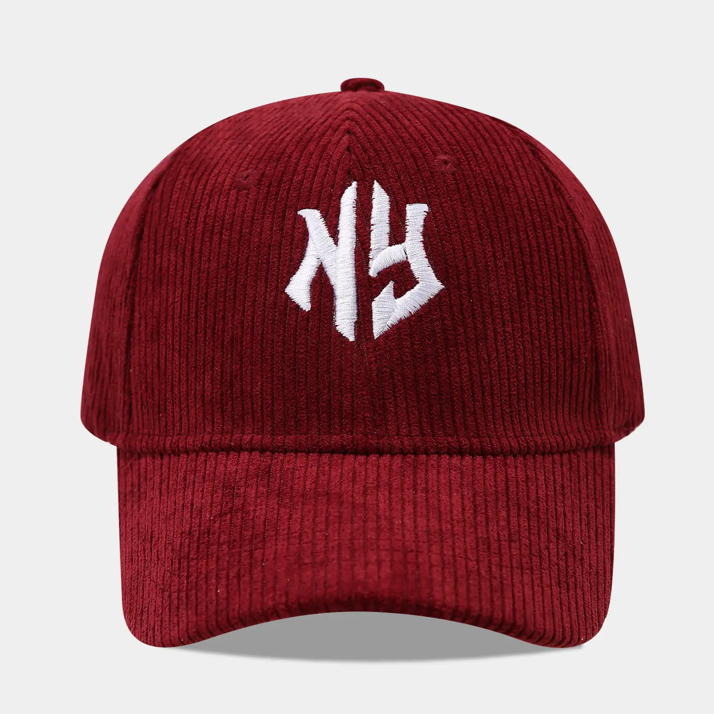 Women Red Black NY Logo Baseball Cap - Image 3