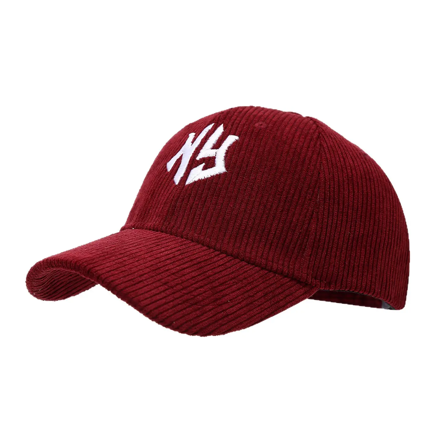 Women Red Black NY Logo Baseball Cap - Image 9