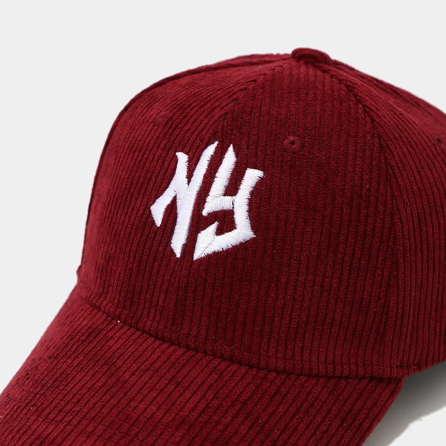 Women Red Black NY Logo Baseball Cap — feature 10