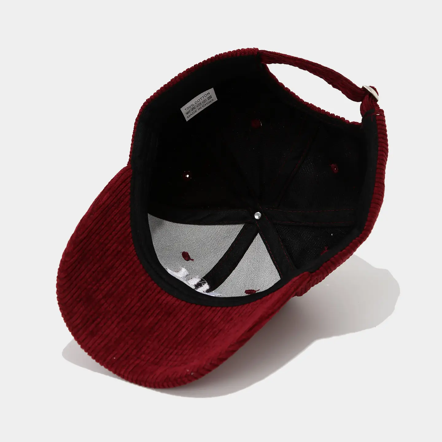 Women Red Black NY Logo Baseball Cap — feature 11