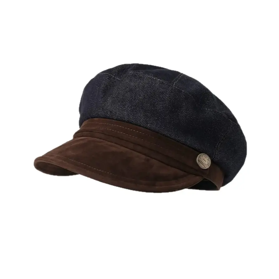 Japanese Retro Newsboy Cap for Women Autumn Winter Flat Top - Image 7