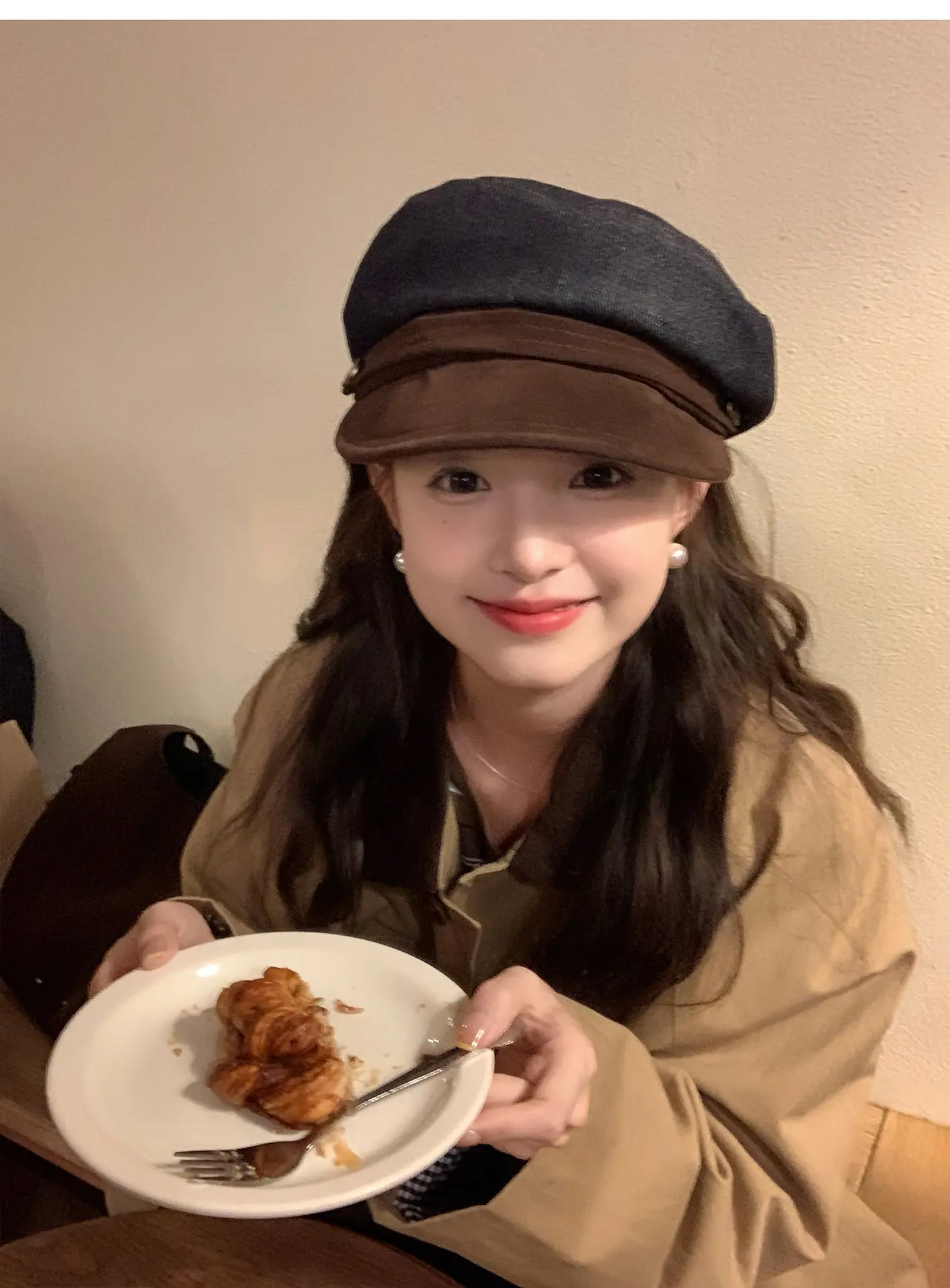 Japanese Retro Newsboy Cap for Women Autumn Winter Flat Top — feature 13