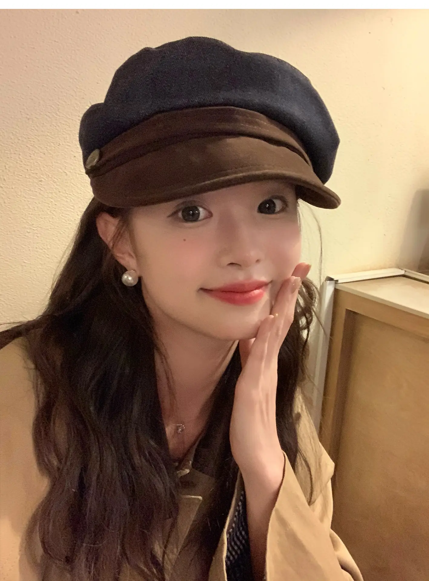 Japanese Retro Newsboy Cap for Women Autumn Winter Flat Top — feature 19